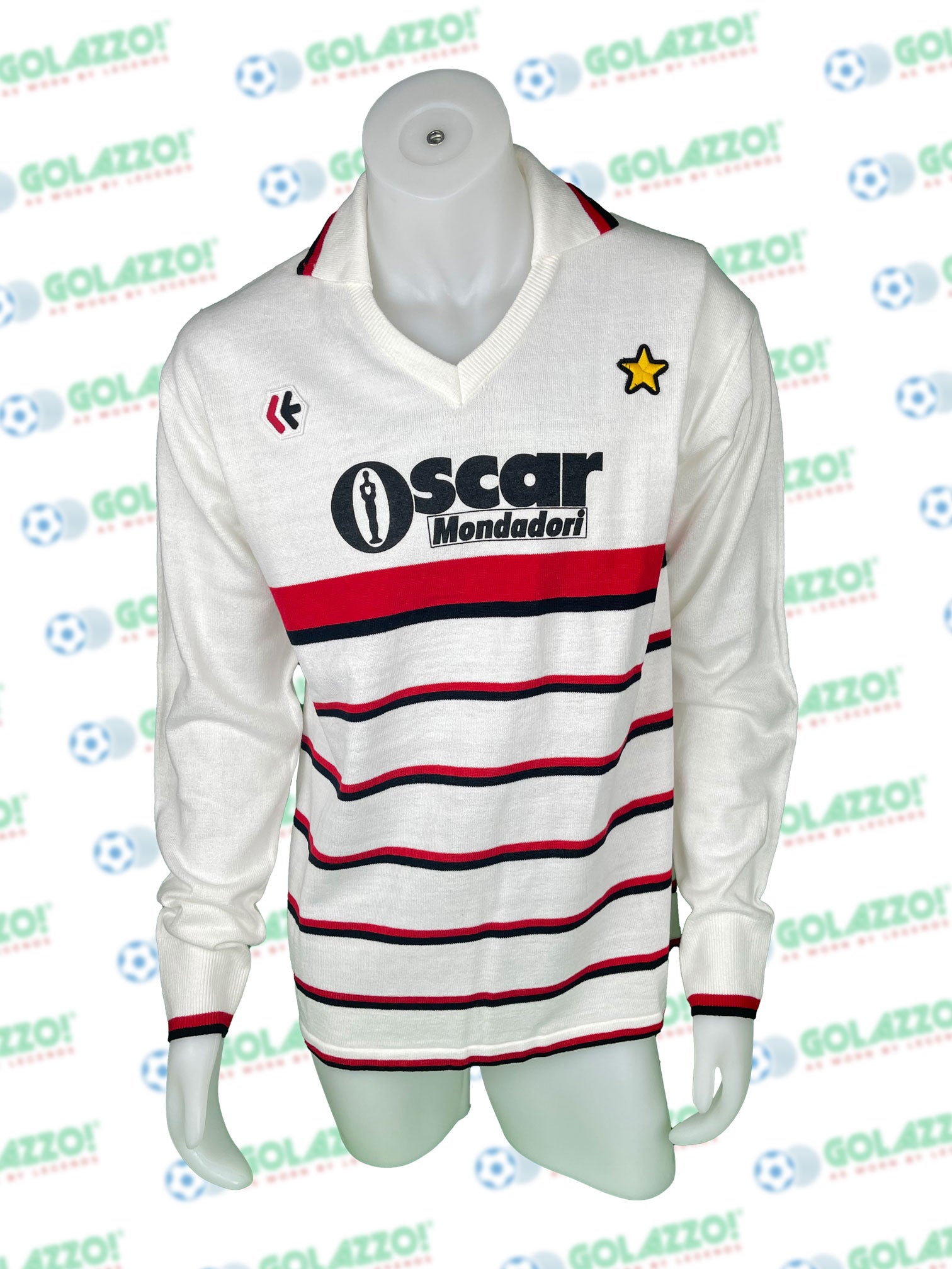 ACミラノ 84/85 アウェイ ユニフォーム #6 BARESI 長袖 ACミラノ 84/85 アウェイ ユニフォーム #6 BARESI 長袖